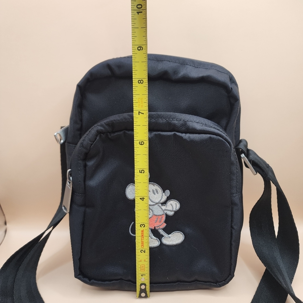 Mickey Mouse Mousewear Crossbody Bag 8.5x6" Small Black Disney Parks - Picture 4 of 10